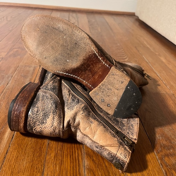 Extremely comfortable Bed|Stu Bed Stu lace-up distressed boots - Picture 5 of 5